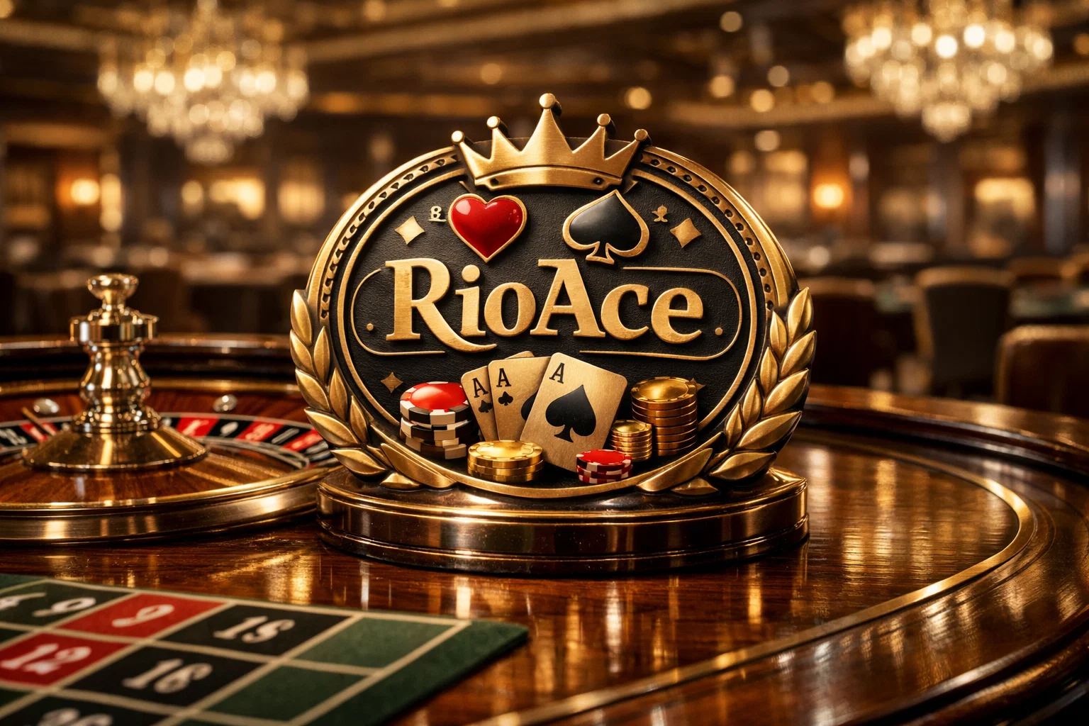 Rioace casino lobby with animated games